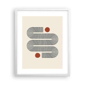 Poster in een witte lijst - Van het begin tot het eind - 40x50 cm