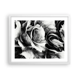 Poster in een witte lijst - Altijd een koningin - 50x40 cm