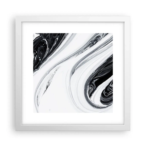 Poster in een witte lijst - Een combinatie van tegenstellingen - 30x30 cm