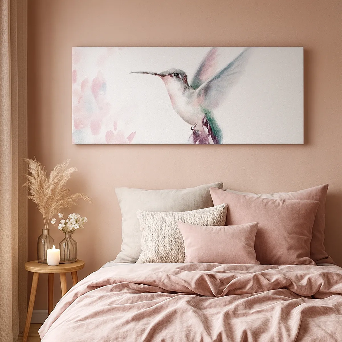 Schilderen op canvas - Vastgehouden tijdens fladderen - 30x30 cm