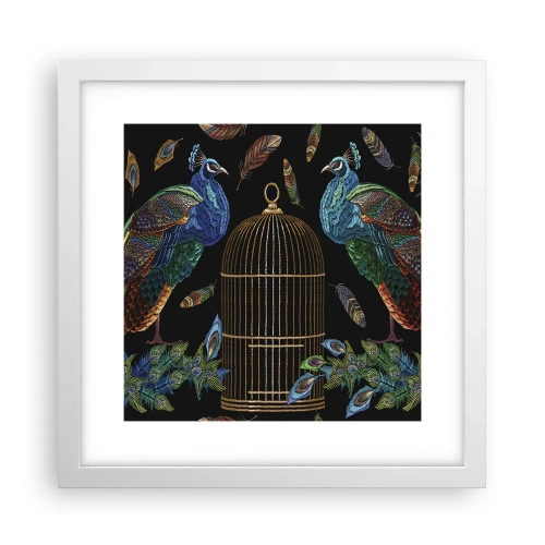 Poster in een witte lijst - In koninklijke gewaden - 30x30 cm