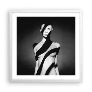 Poster in een witte lijst - In glans en schaduw - 50x50 cm