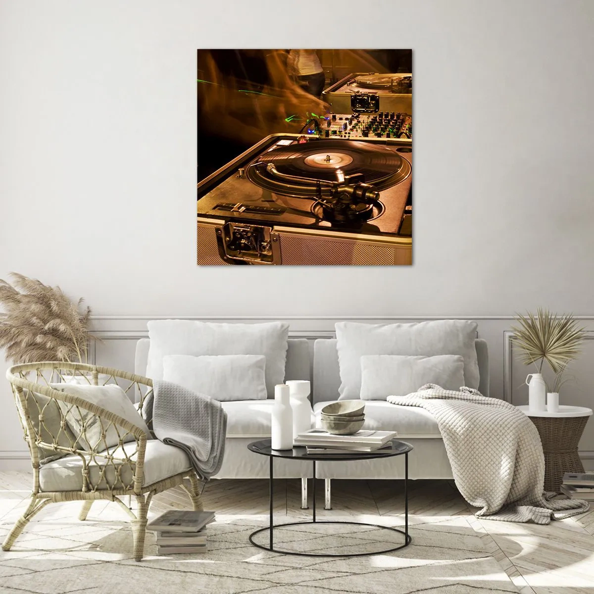 Schilderen op glas - Voel je de kracht? - 70x70 cm