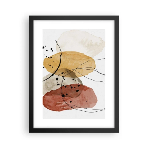 Poster in een zwarte lijst - Als lichte, transparante lucht - 30x40 cm