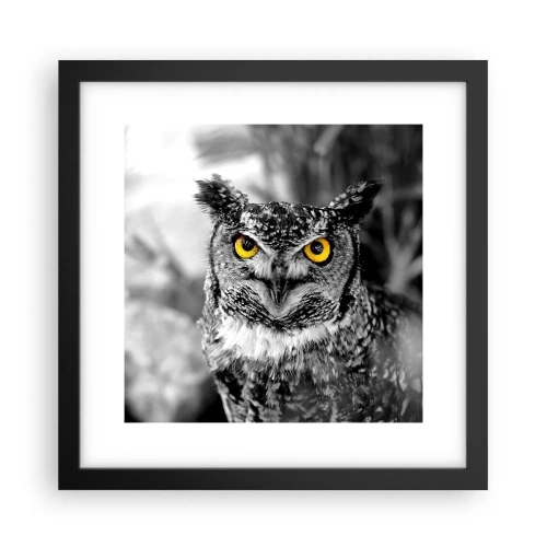 Poster in een zwarte lijst - Niets zal zich verbergen - 30x30 cm