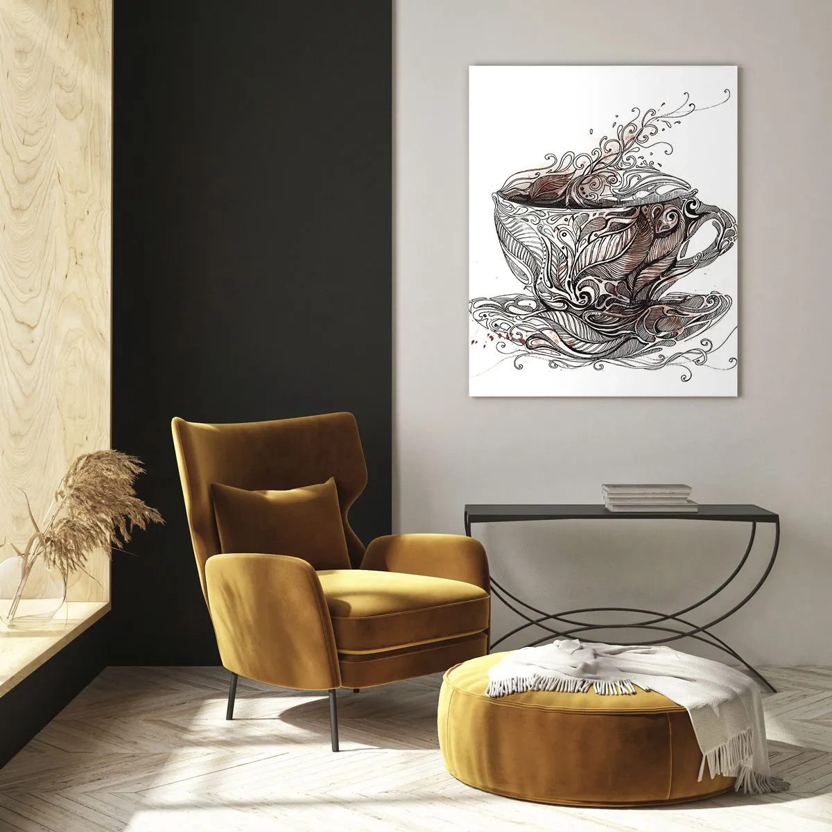 Schilderen op glas - Thee voor alles - 50x70 cm