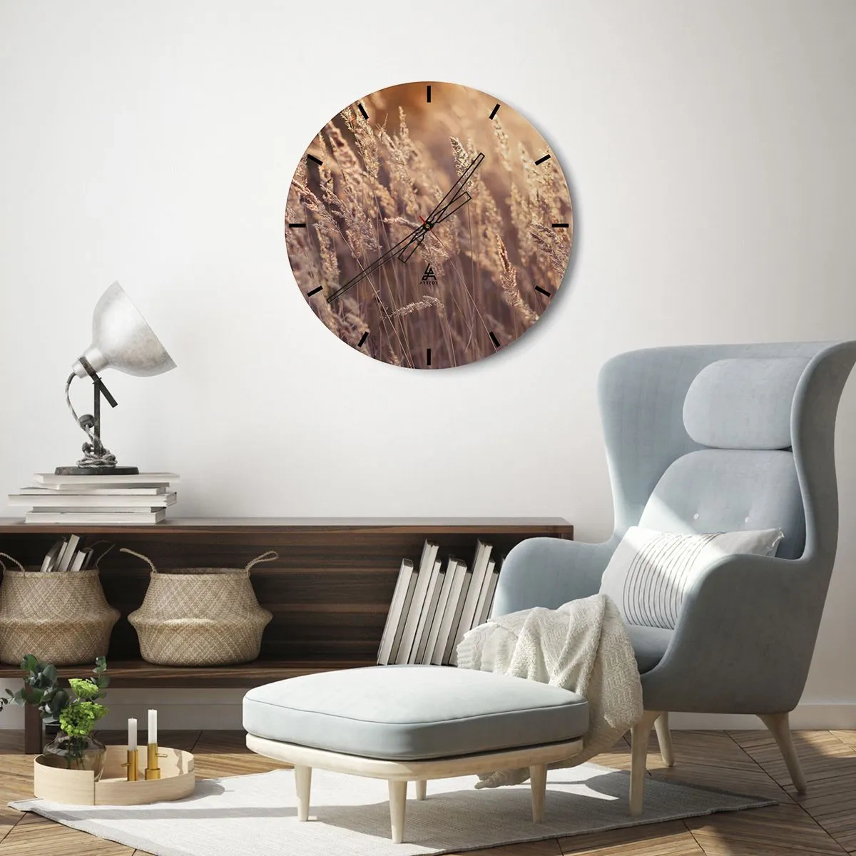 Wandklok - Klok - Klaar om de herfst te verwelkomen - 40x40 cm