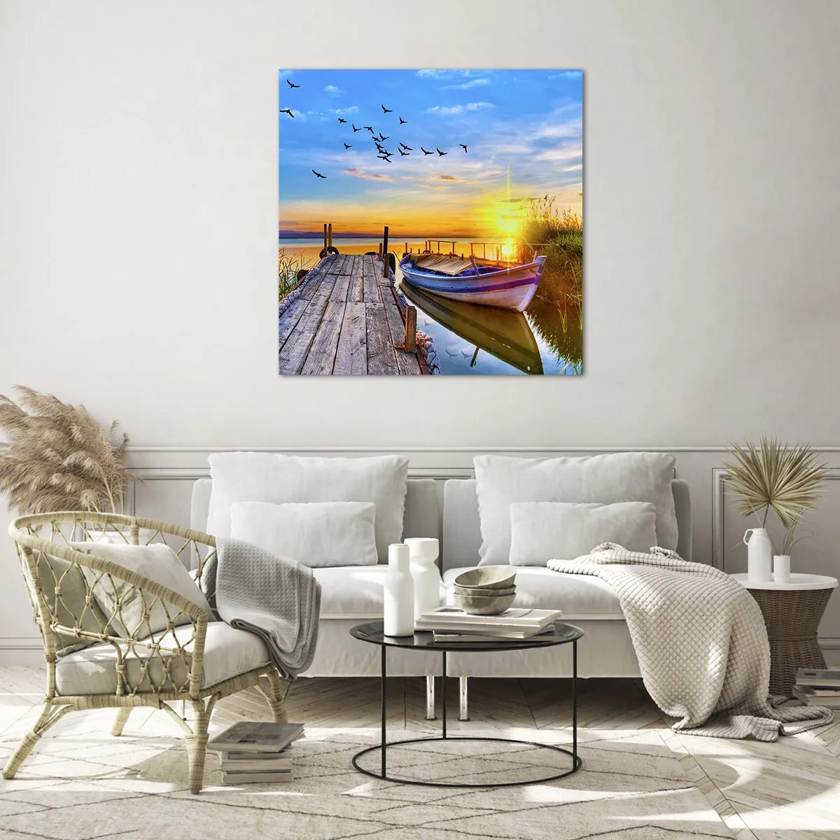 Schilderen op glas - Ik zie je morgen - 50x50 cm