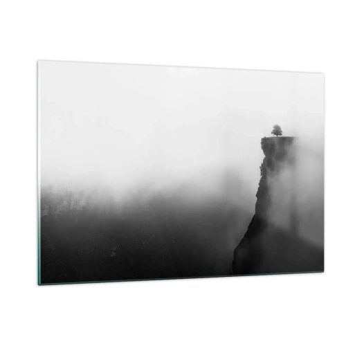 Schilderen op glas - Aan de rand van de wereld - 120x80 cm