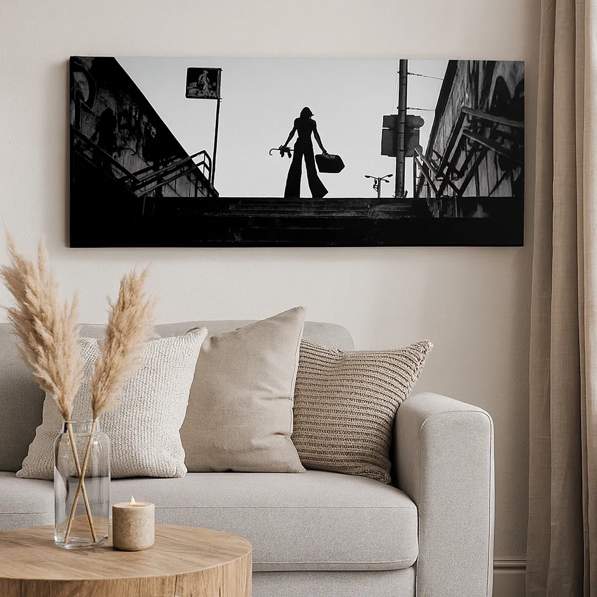 Schilderen op canvas - Stedelijk dwalen - 30x30 cm