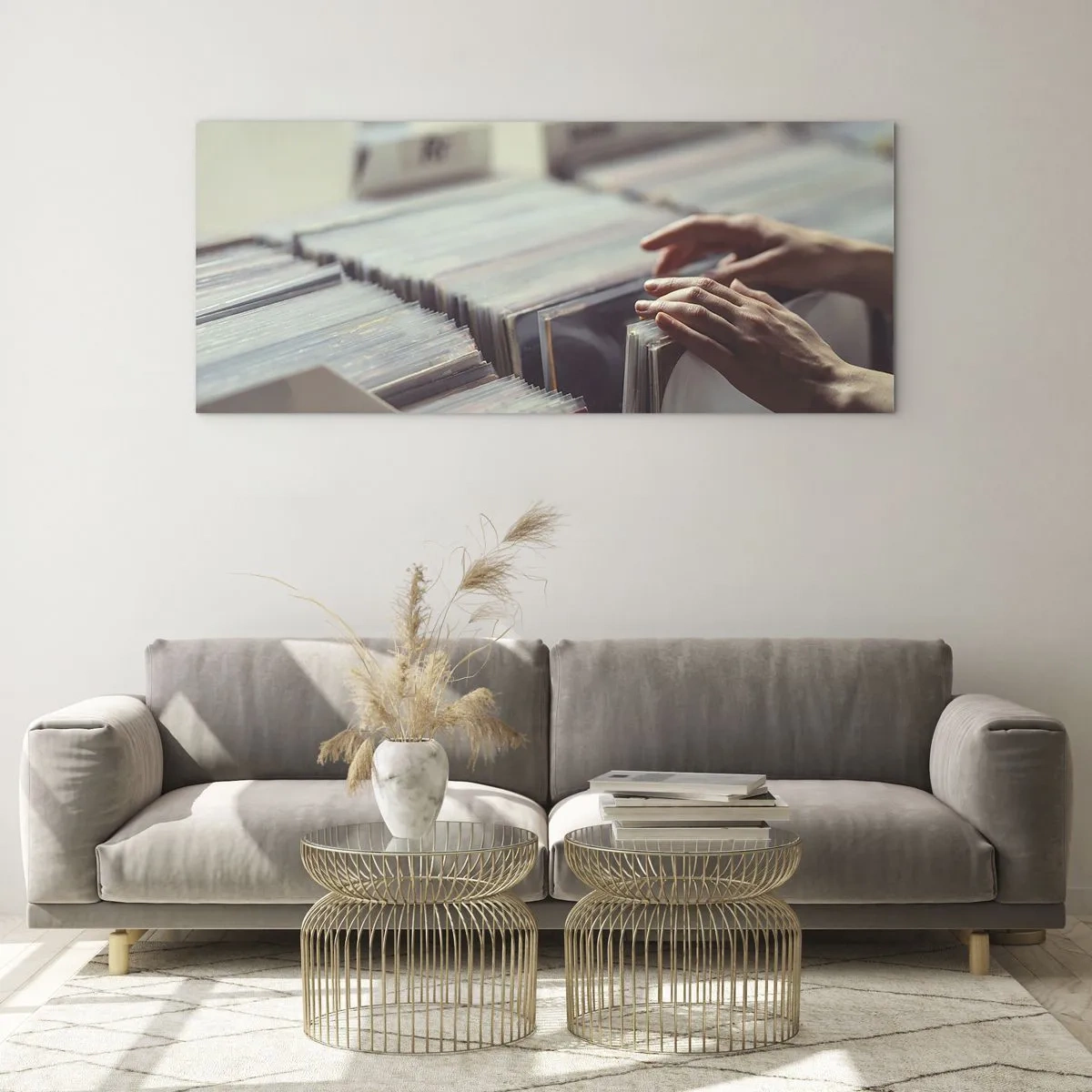 Schilderen op glas - Op zoek naar emoties - 120x50 cm