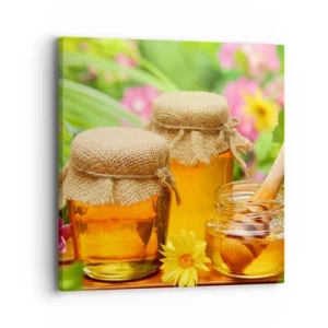 Schilderen op canvas - Zoet en bloemig - 40x40 cm