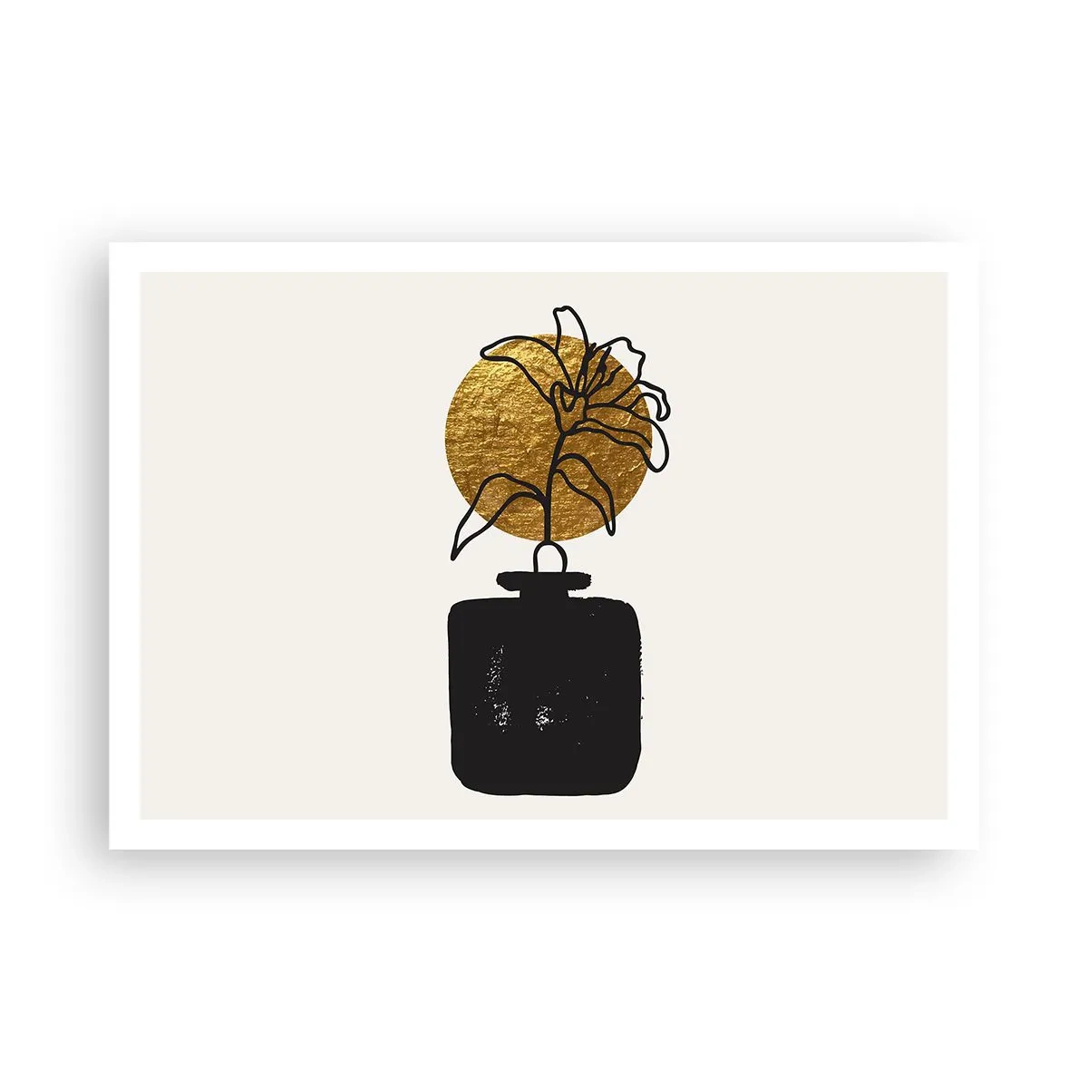 Poster - Schoonheid is goud waard - 100x70 cm