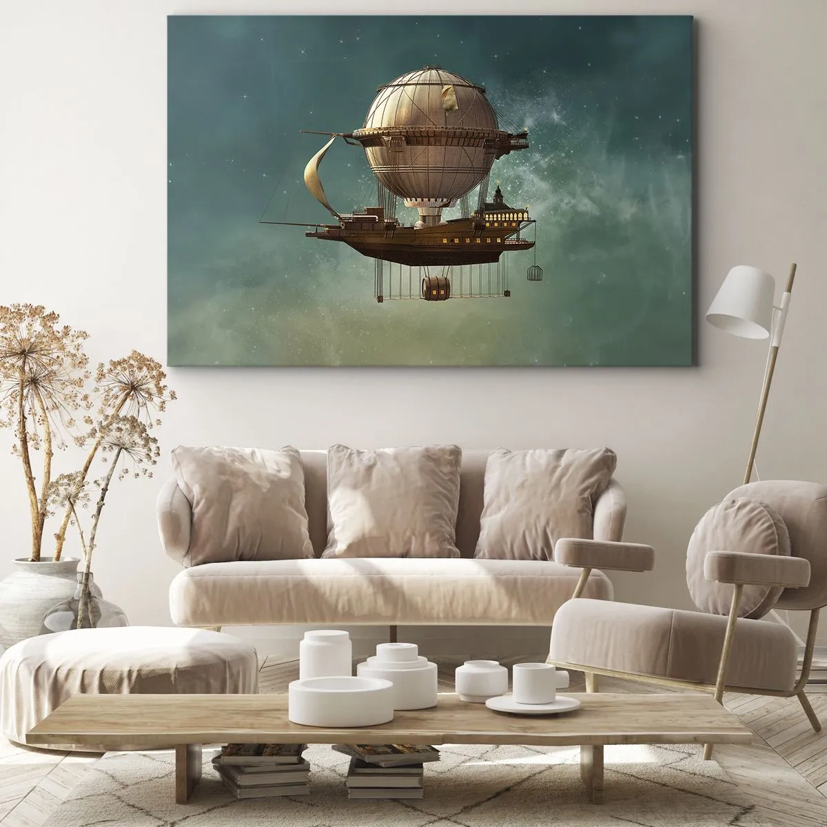 Schilderen op canvas - Jules Verne groet - 120x80 cm
