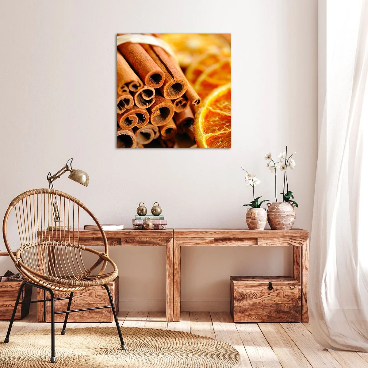 Schilderen op canvas - Kun je hun geur ruiken? - 70x70 cm