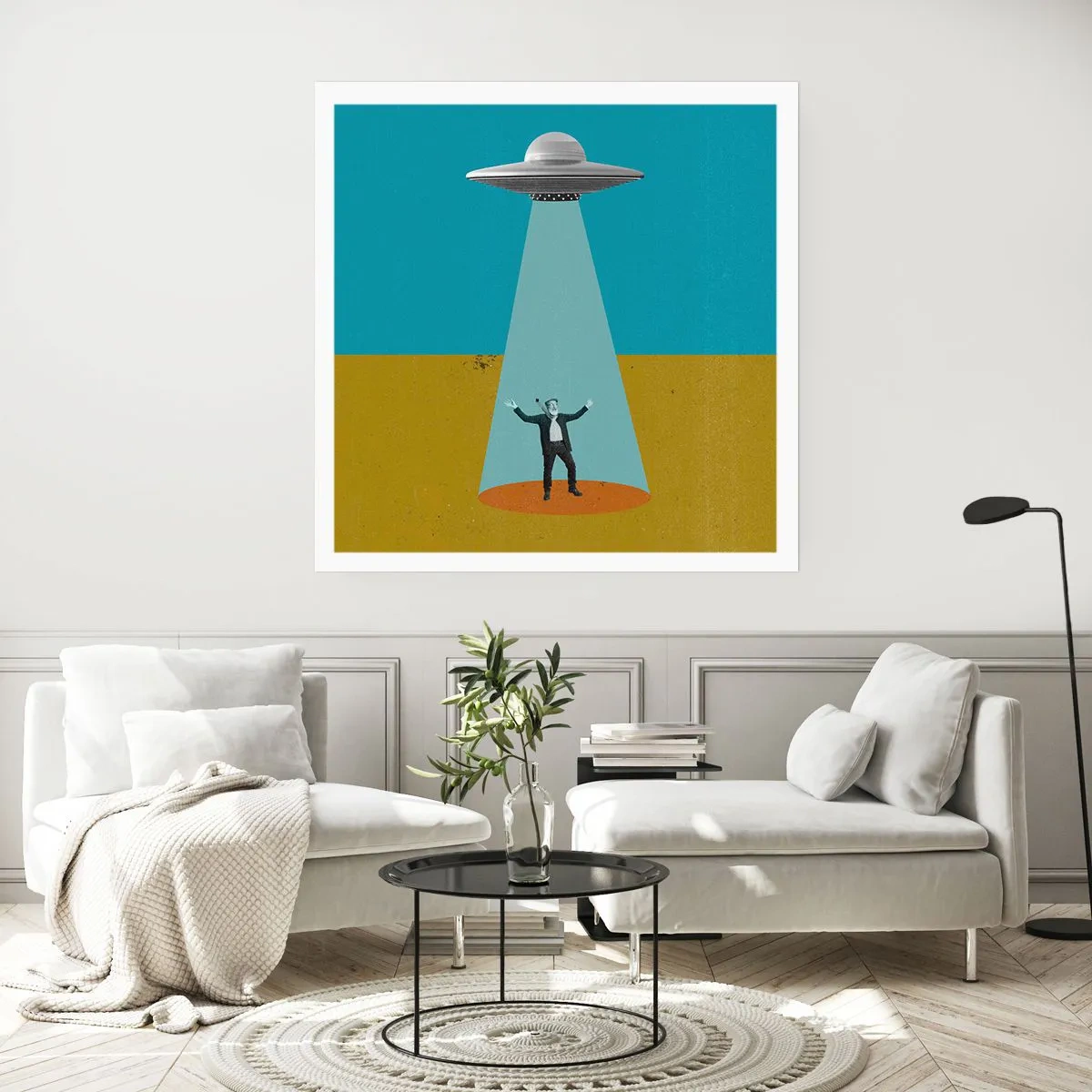 Poster - Een nauwe ontmoeting - 30x30 cm