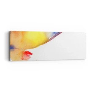 Schilderen op canvas - Portret van een dame - 90x30 cm