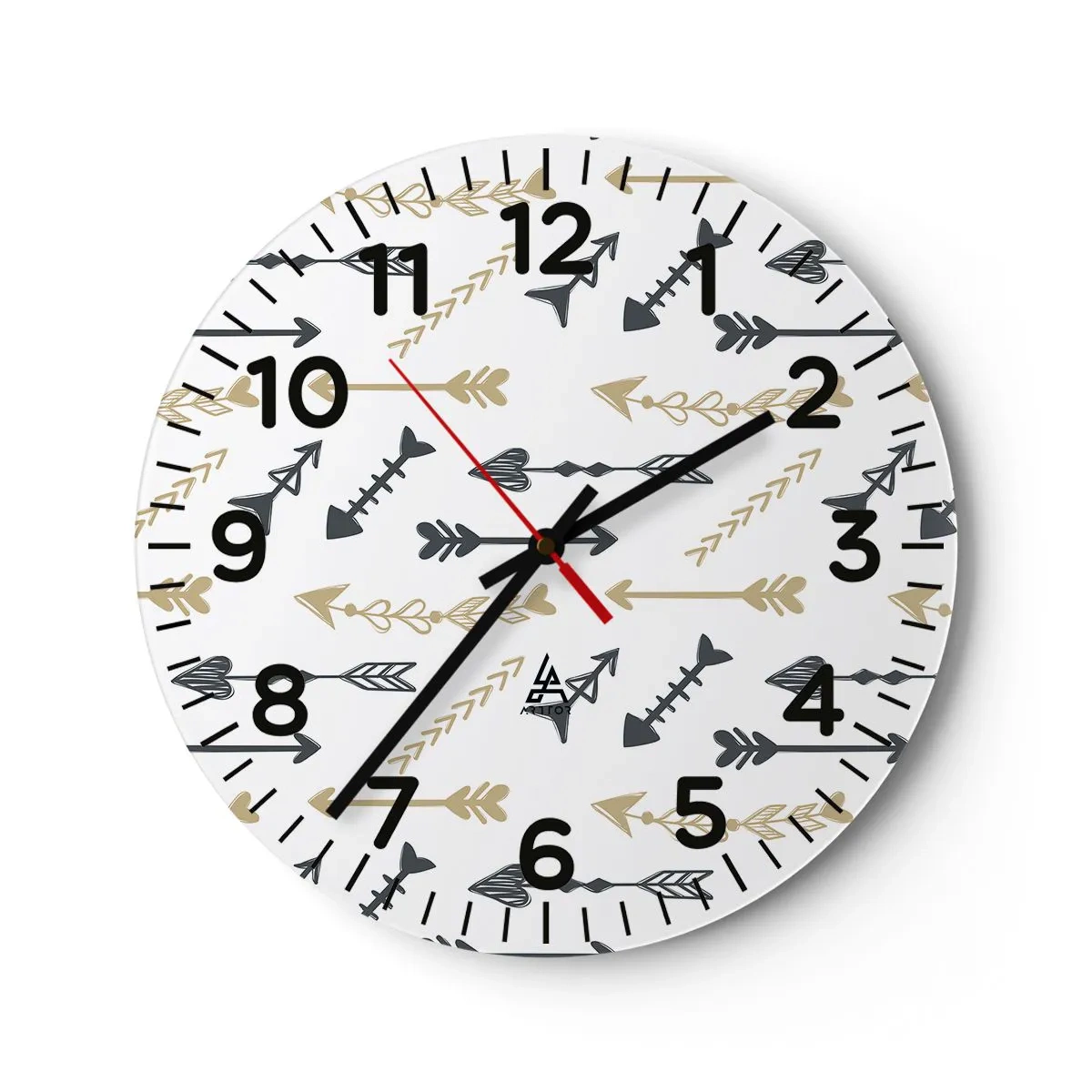 Wandklok - Klok - De droom van de boogschutter - 30x30 cm