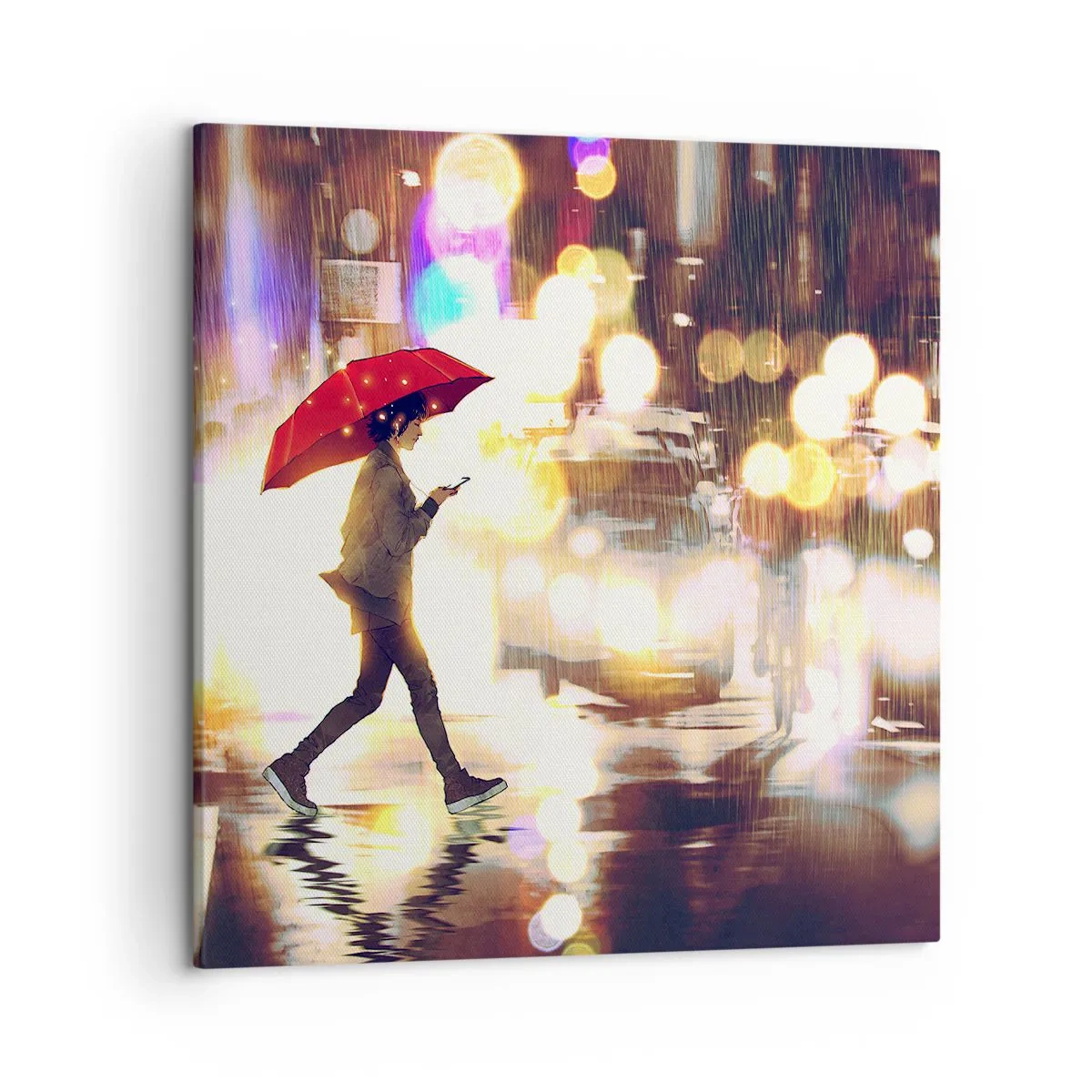 Schilderen op canvas - Toch zonnig - 50x50 cm