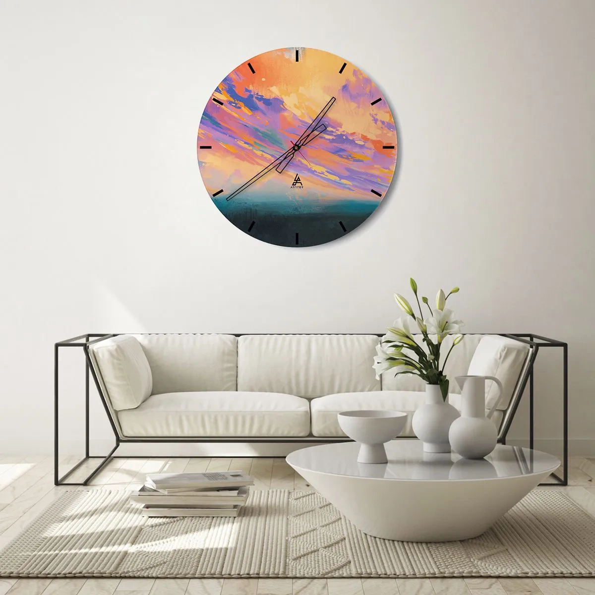 Wandklok - Klok - Aantrekkingskracht - 30x30 cm