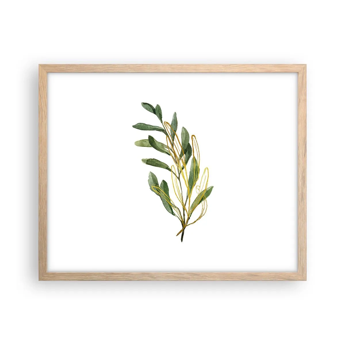 Een poster in een licht eiken lijst - Alles wat goed is - 50x40 cm