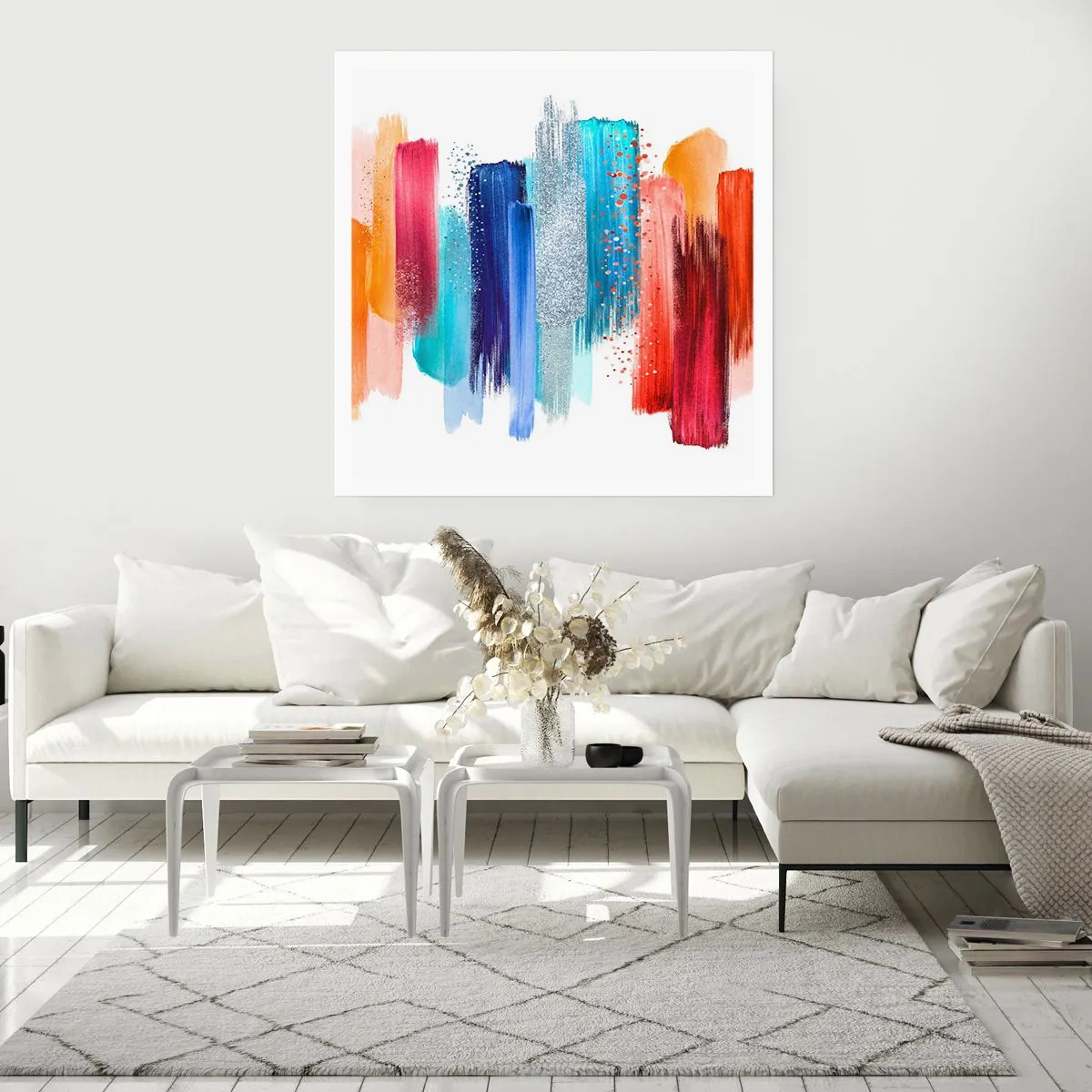 Poster - Omhoog en omlaag - 40x40 cm