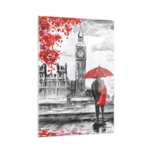 Schilderen op glas - Verliefd op Londen - 50x70 cm