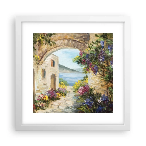 Poster in een witte lijst - De charme van een kustprovincie - 30x30 cm
