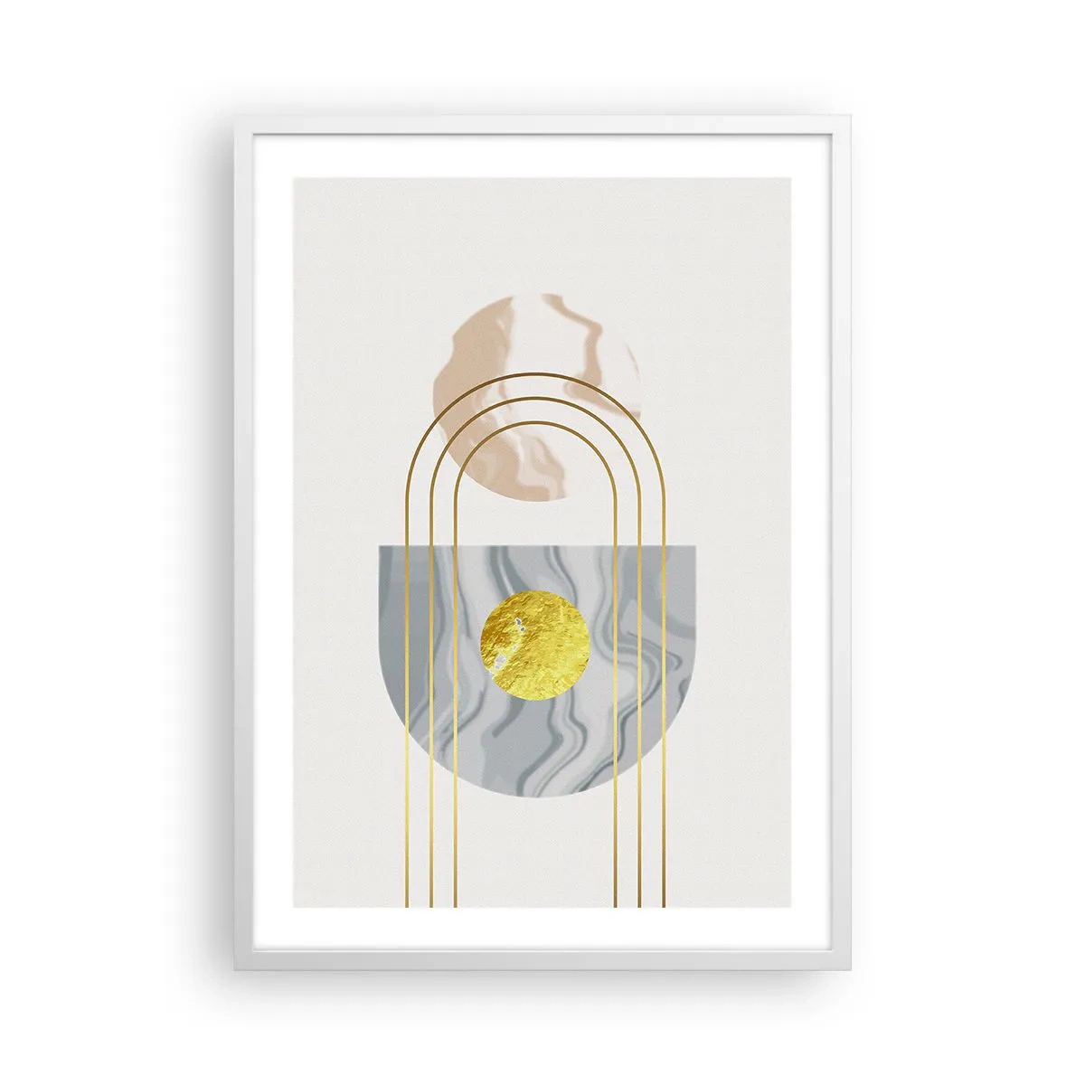 Poster in een witte lijst - Helderheid en schittering - 50x70 cm