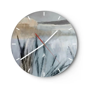 Wandklok - Klok - Wintervelden - 40x40 cm