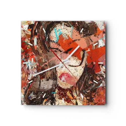 Wandklok - Klok - Niemand weet wat je werkelijk bent - 30x30 cm