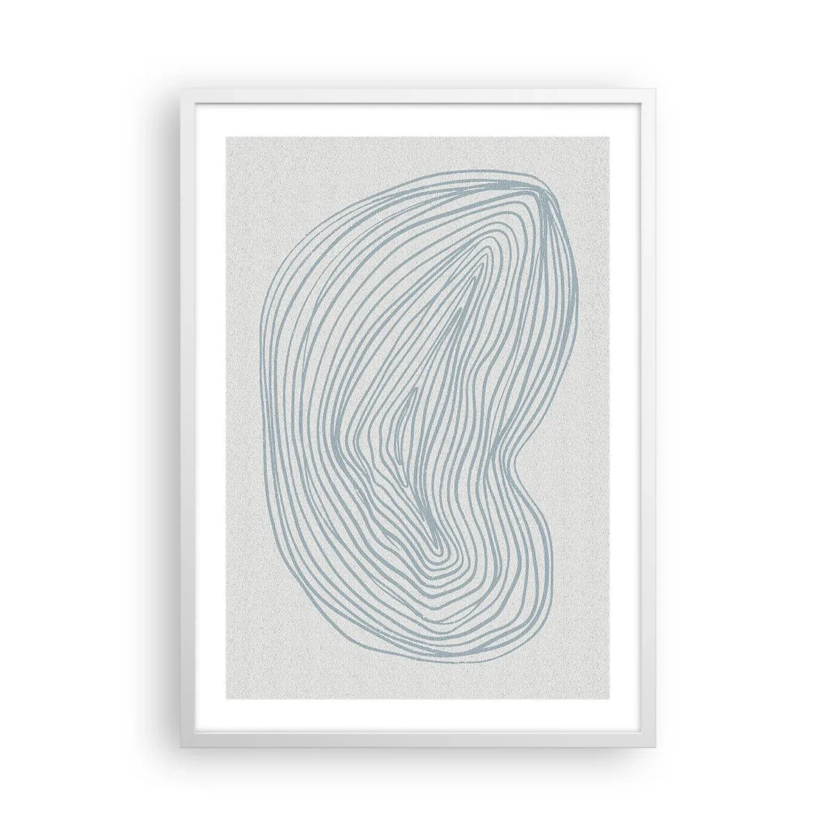 Poster in een witte lijst - De glimlach van één druppel - 50x70 cm