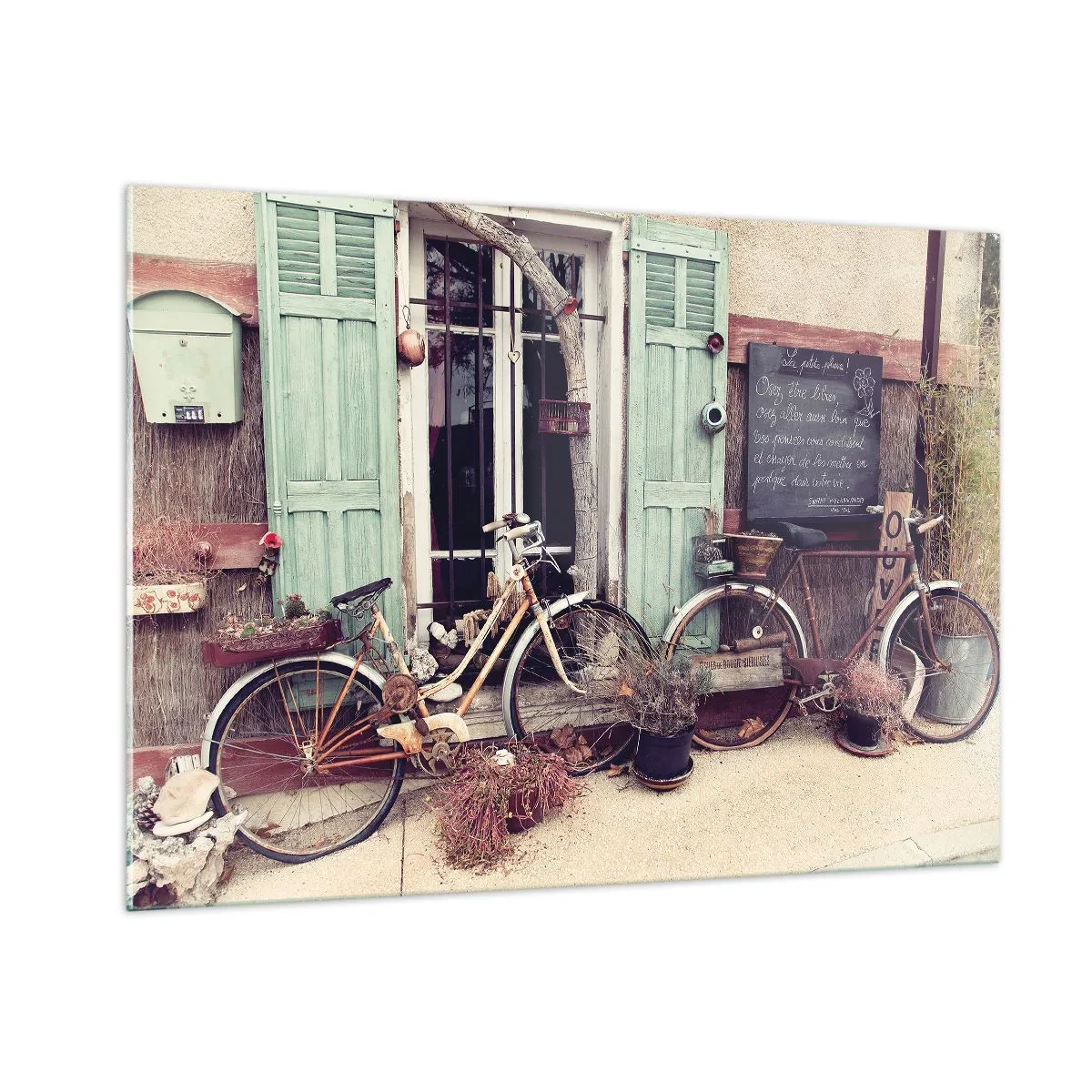 Schilderen op glas - Lang leve de provincie - 100x70 cm