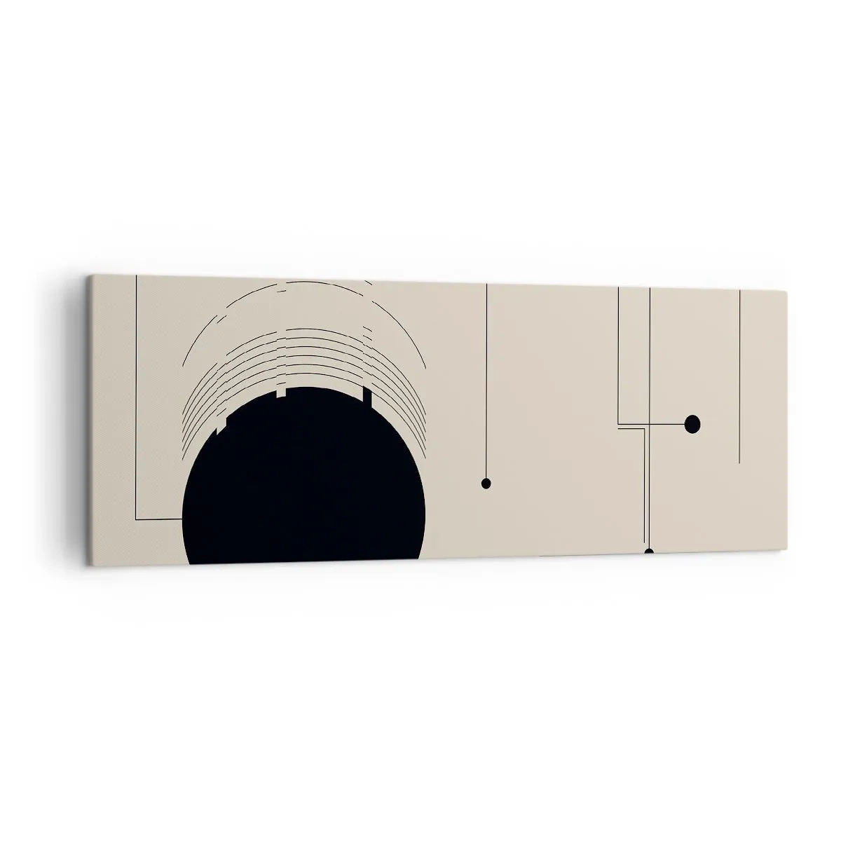 Schilderen op canvas - Een flexibele en dynamische compositie - 140x50 cm