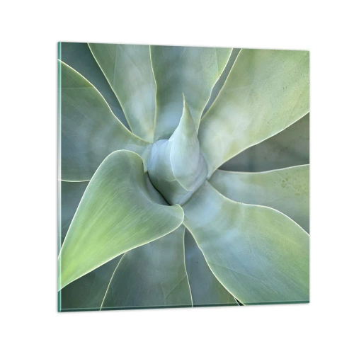 Schilderen op glas - De geboorte van groen - 30x30 cm