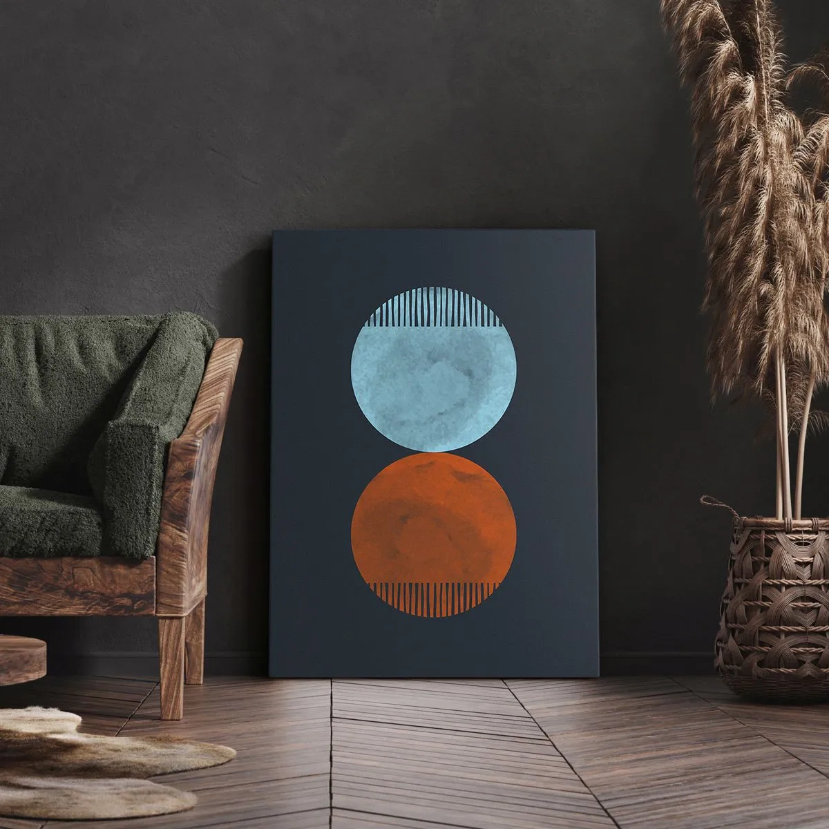 Schilderen op canvas - Alleen geometrie? - 50x70 cm