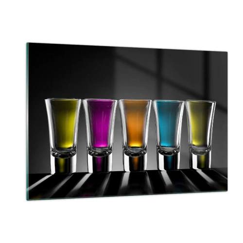 Schilderen op glas - Kleuren van vreugde - 120x80 cm