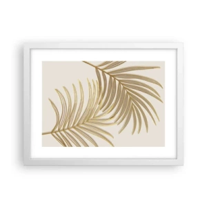 Poster in een witte lijst - Gouden Palm! - 40x30 cm
