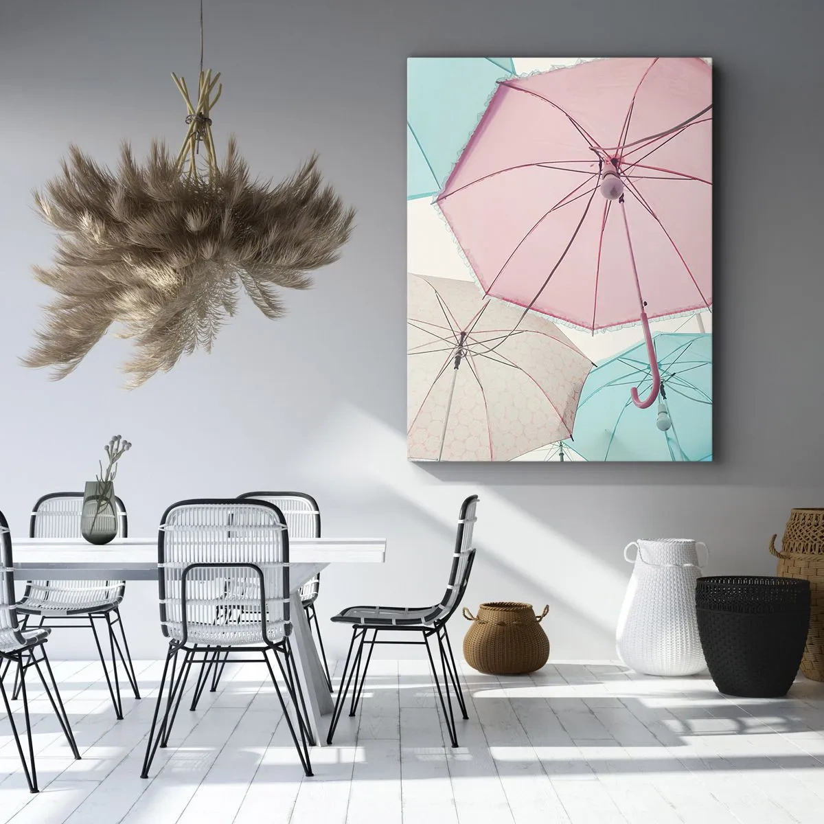 Schilderen op canvas - Soms zon, soms regen - 65x120 cm
