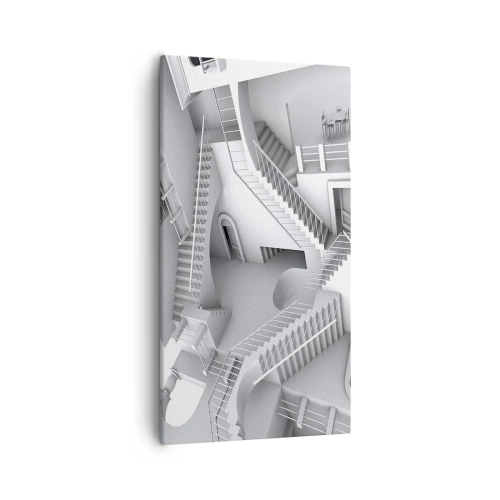 Schilderen op canvas - De paradoxen van de ruimte - 55x100 cm