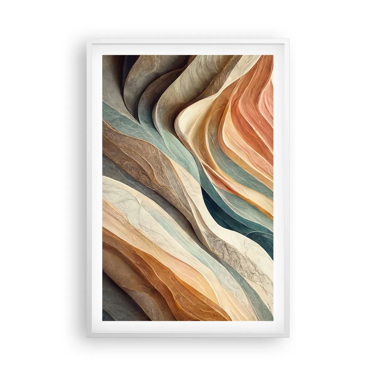 Poster in een witte lijst - Het moment vóór de verandering - 61x91 cm