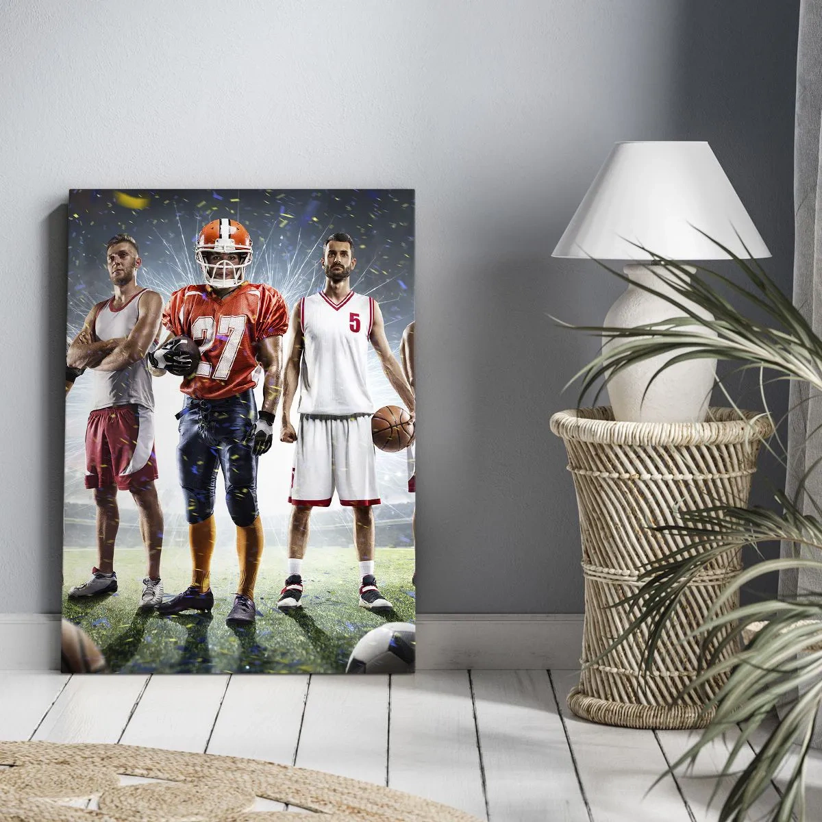 Schilderen op canvas - Veldgladiatoren - 45x80 cm