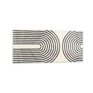 Schilderen op glas - In een ogenblik ... - 120x50 cm