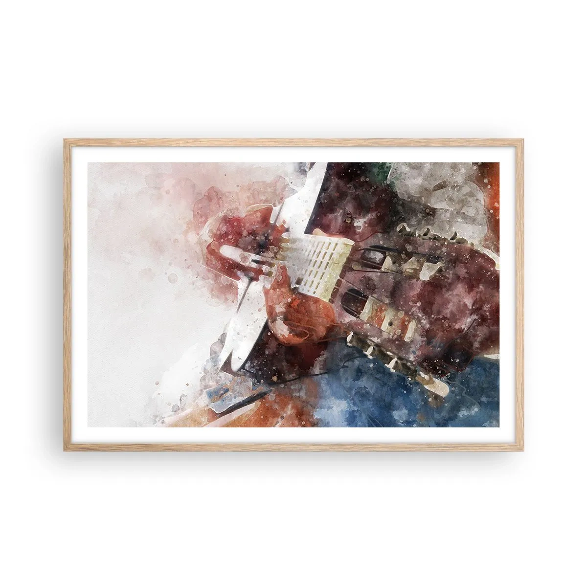 Een poster in een licht eiken lijst - En wat vind je ervan? - 91x61 cm