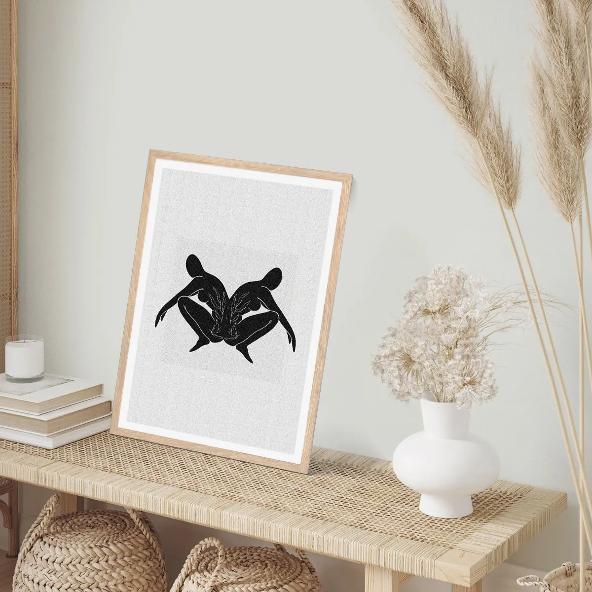 Een poster in een licht eiken lijst - Een gemeenschappelijke ziel - 70x100 cm