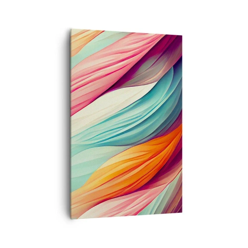 Schilderen op canvas - Regenboog geweven - 80x120 cm