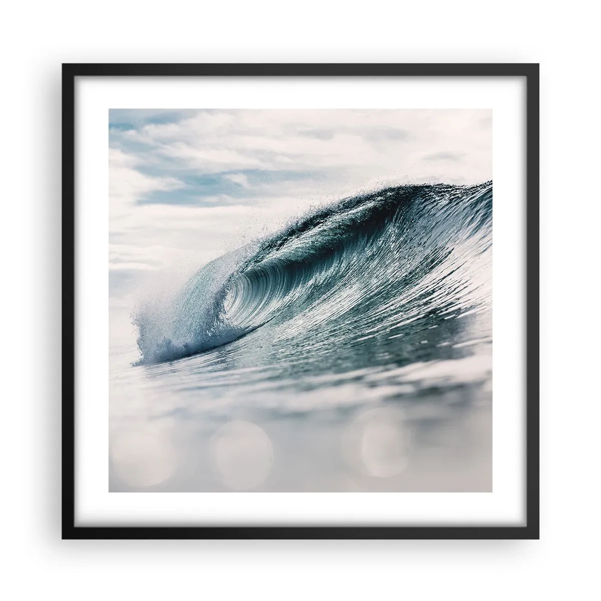 Poster in een zwarte lijst - Waterpiek - 50x50 cm