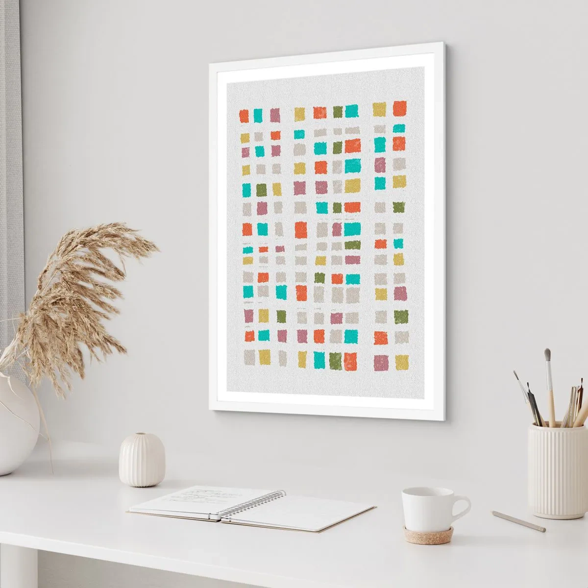 Poster in een witte lijst - Onbekend spel - 50x70 cm