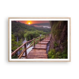 Een poster in een licht eiken lijst - Ongelooflijke schoonheid - 100x70 cm