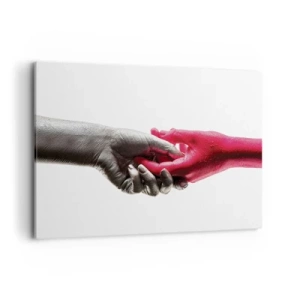 Schilderen op canvas - Samen, hoewel anders - 100x70 cm